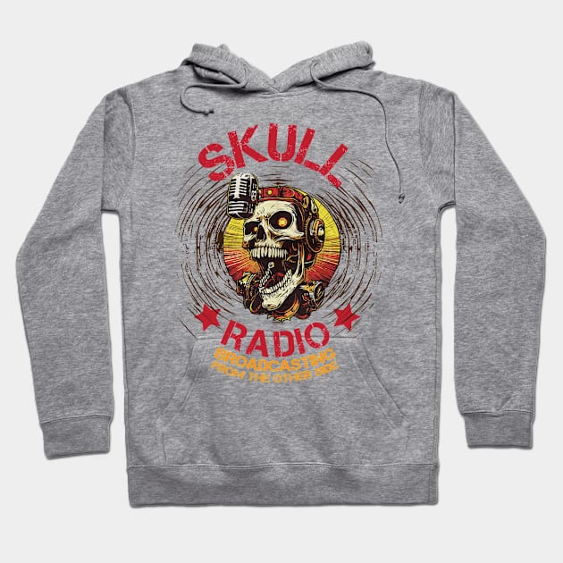 Skull Radio - broadcasting from the other side Hoodie by KO&ZO